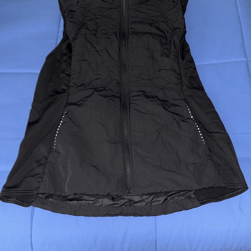 Lululemon Another Mile Hooded Full Zip Vest Sz 14 in Black! - Picture 8 of 12